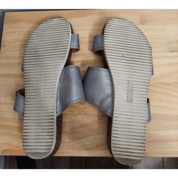 Rockport Cobb Hill Women's Silver Slip-on Sandals Shoes in size 10 - Picture 6 of 6